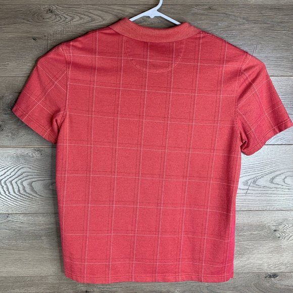 Van Heusen Polo Mens Size L Plaid Short Sleeve Shirts 1 Red & 1 Grey Lot Of 2 - Picture 13 of 15